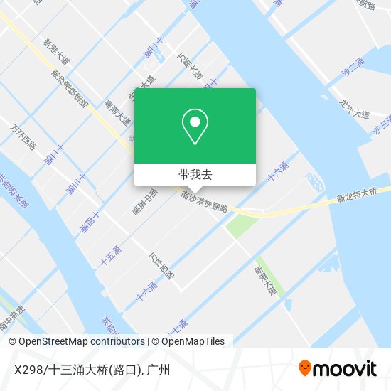 X298/十三涌大桥(路口)地图