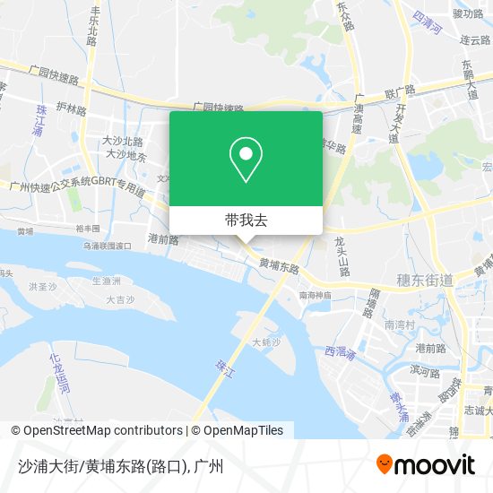 沙浦大街/黄埔东路(路口)地图