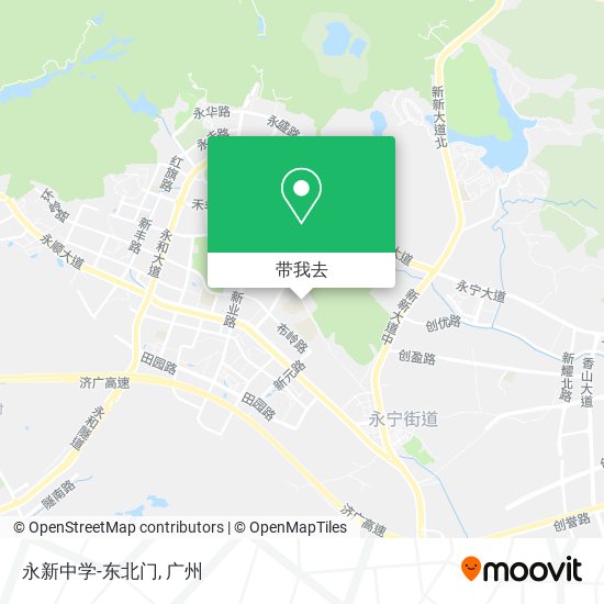 永新中学-东北门地图