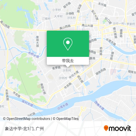 象达中学-北1门地图