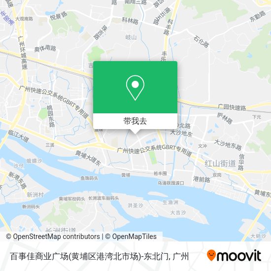 百事佳商业广场(黄埔区港湾北市场)-东北门地图
