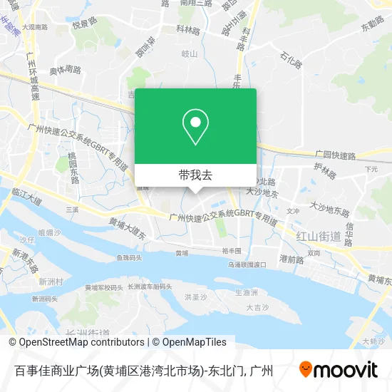 百事佳商业广场(黄埔区港湾北市场)-东北门地图