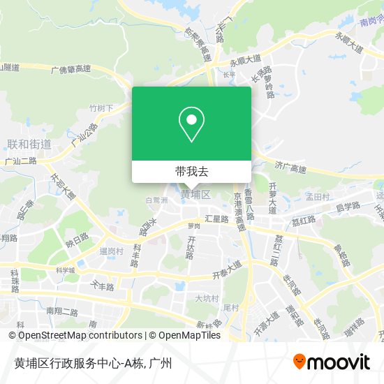 黄埔区行政服务中心-A栋地图