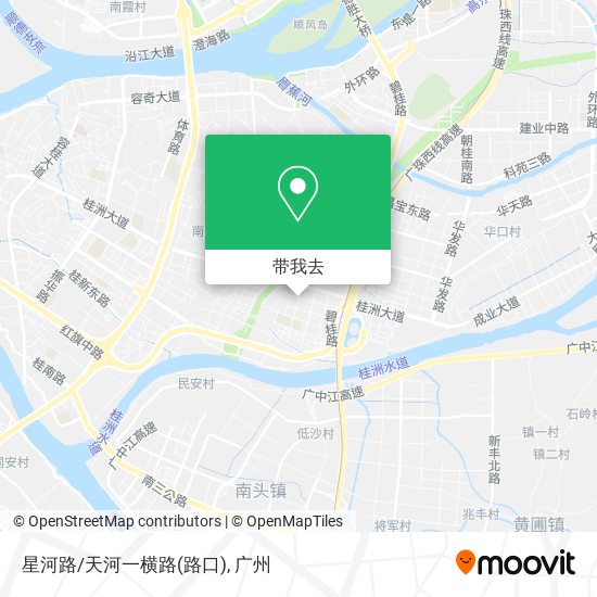 星河路/天河一横路(路口)地图