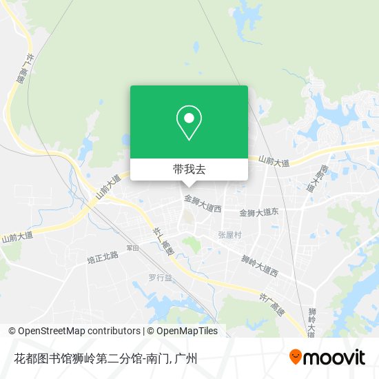 花都图书馆狮岭第二分馆-南门地图