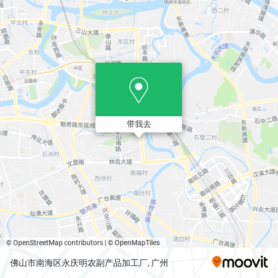 佛山市南海区永庆明农副产品加工厂地图