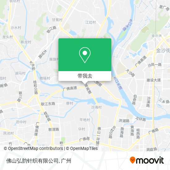 佛山弘韵针织有限公司地图