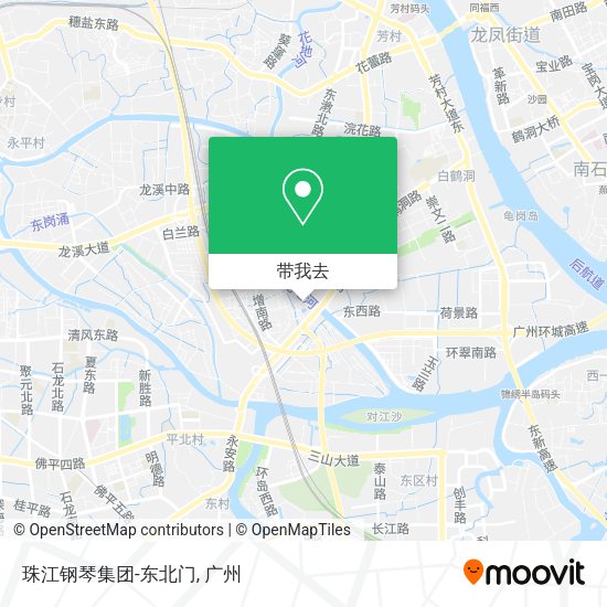 珠江钢琴集团-东北门地图