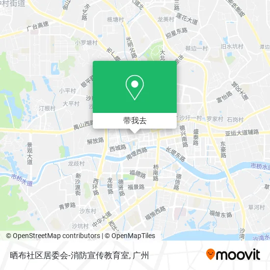 晒布社区居委会-消防宣传教育室地图