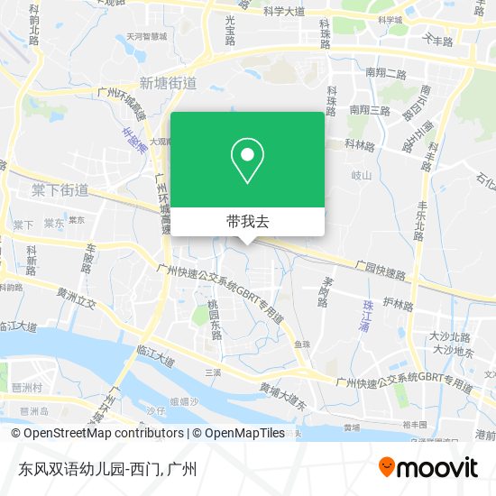 东风双语幼儿园-西门地图