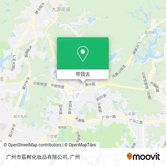 广州市荔树化妆品有限公司地图