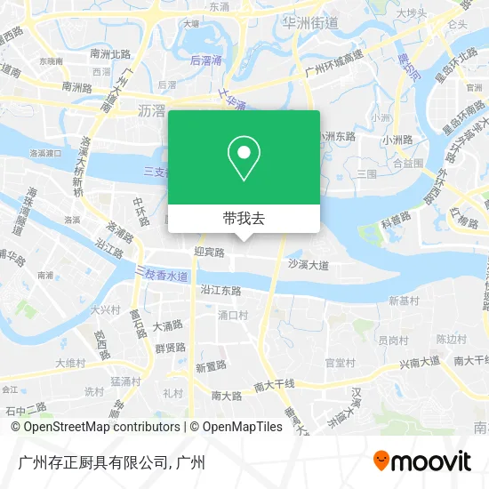 广州存正厨具有限公司地图