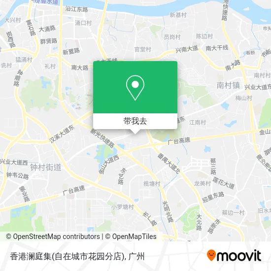 香港澜庭集(自在城市花园分店)地图