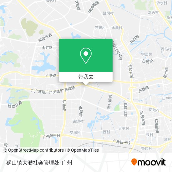 狮山镇大濮社会管理处地图