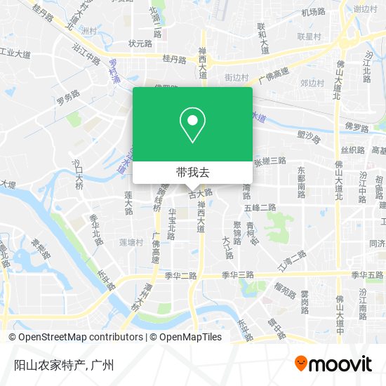 阳山农家特产地图