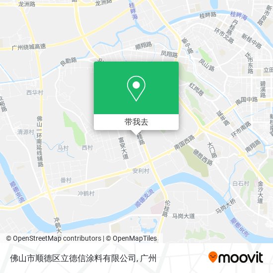佛山市顺德区立德信涂料有限公司地图