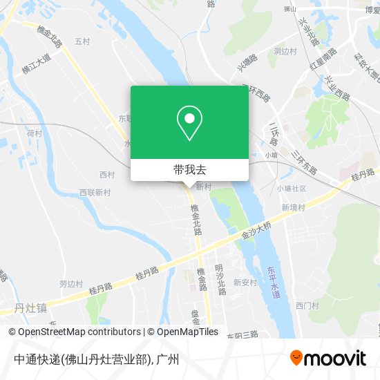 中通快递(佛山丹灶营业部)地图