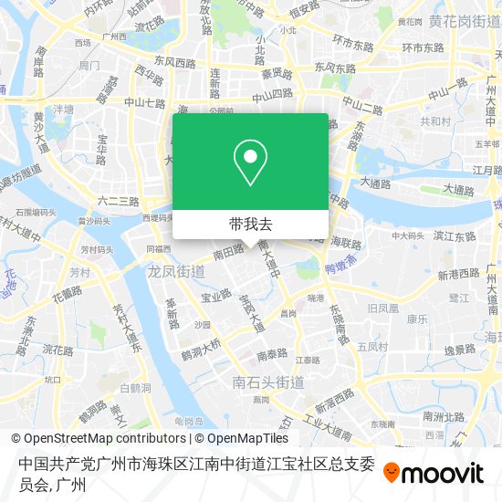中国共产党广州市海珠区江南中街道江宝社区总支委员会地图
