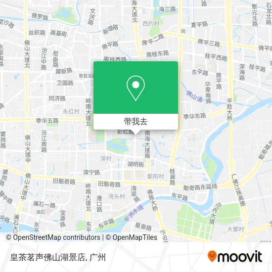 皇茶茗声佛山湖景店地图