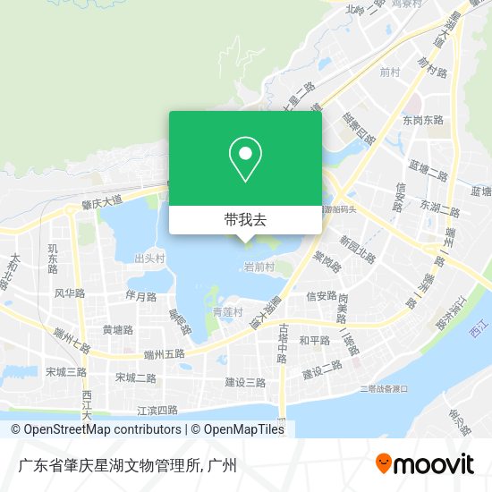 广东省肇庆星湖文物管理所地图