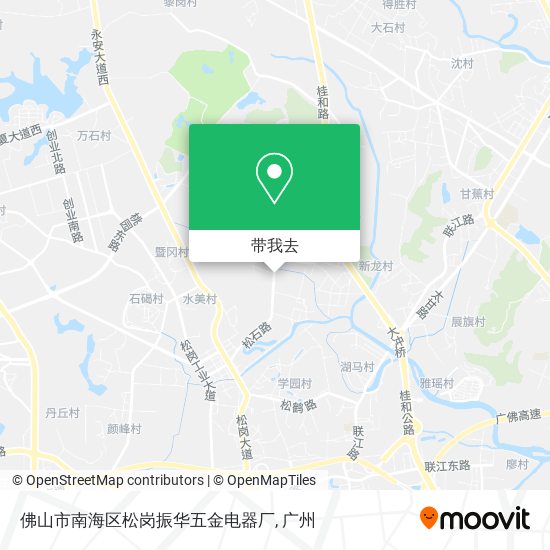 佛山市南海区松岗振华五金电器厂地图