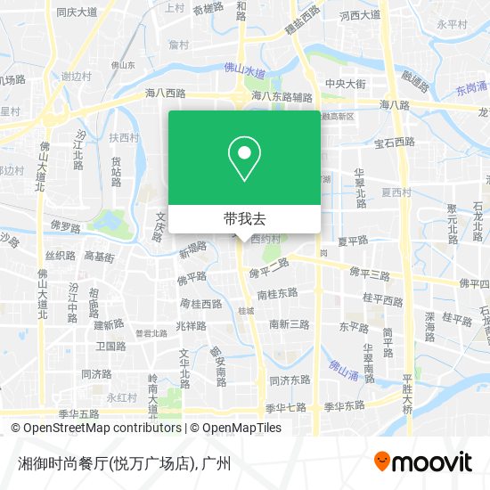 湘御时尚餐厅(悦万广场店)地图