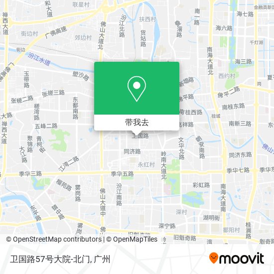 卫国路57号大院-北门地图