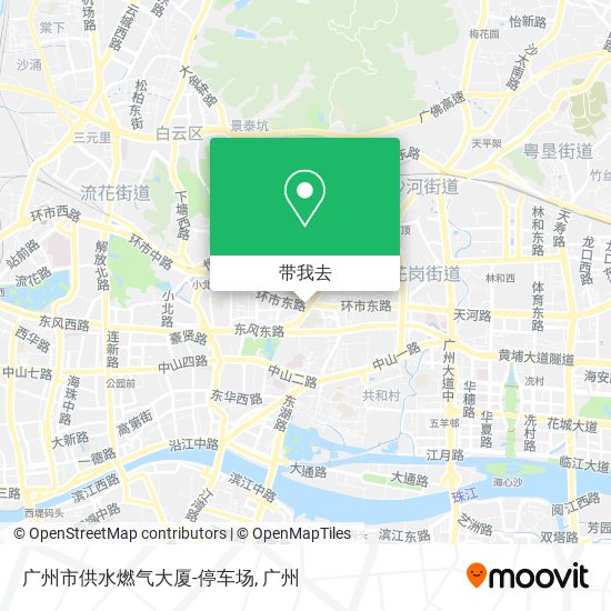 广州市供水燃气大厦-停车场地图