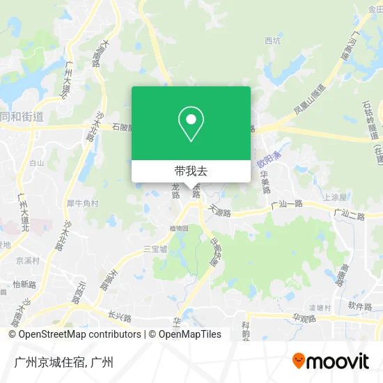 广州京城住宿地图