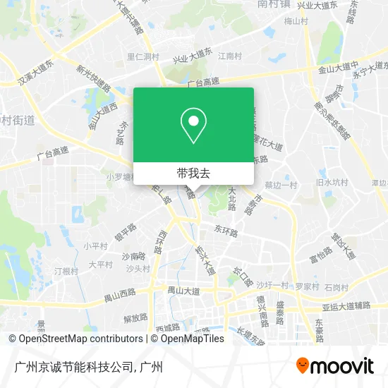 广州京诚节能科技公司地图