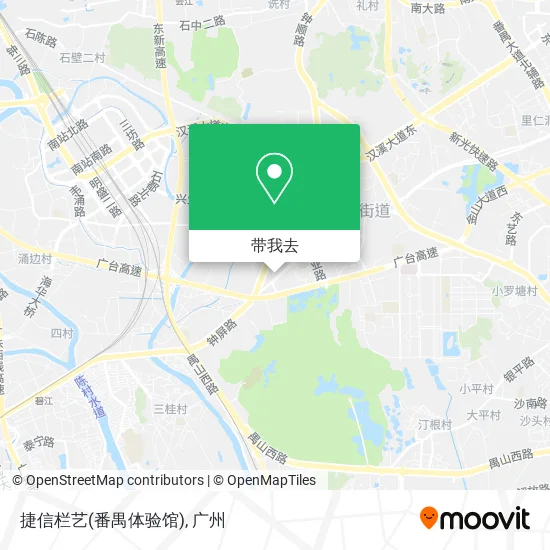 捷信栏艺(番禺体验馆)地图