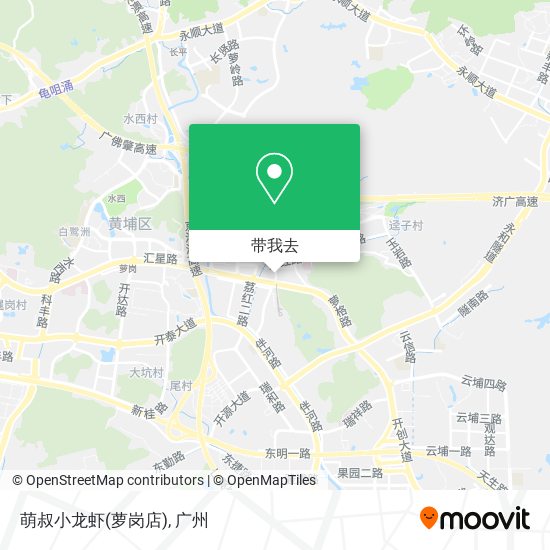 萌叔小龙虾(萝岗店)地图