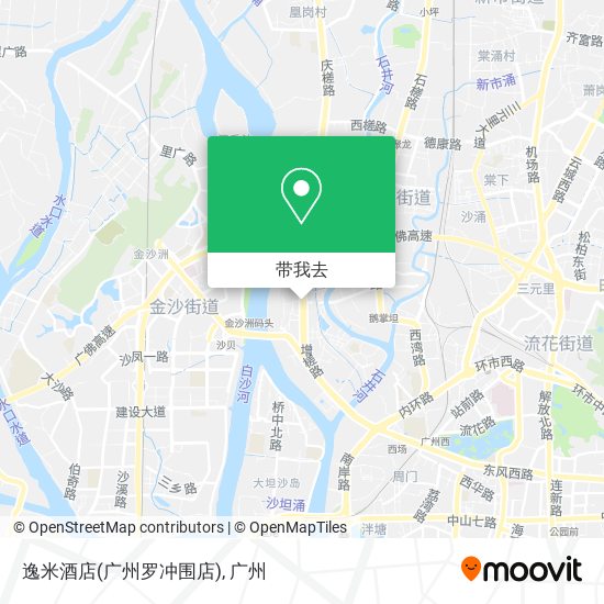 逸米酒店(广州罗冲围店)地图