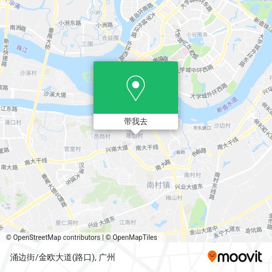 涌边街/金欧大道(路口)地图