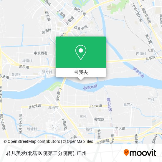君凡美发(北窖医院第二分院南)地图