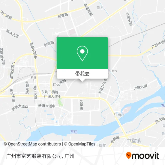 广州市富艺服装有限公司地图