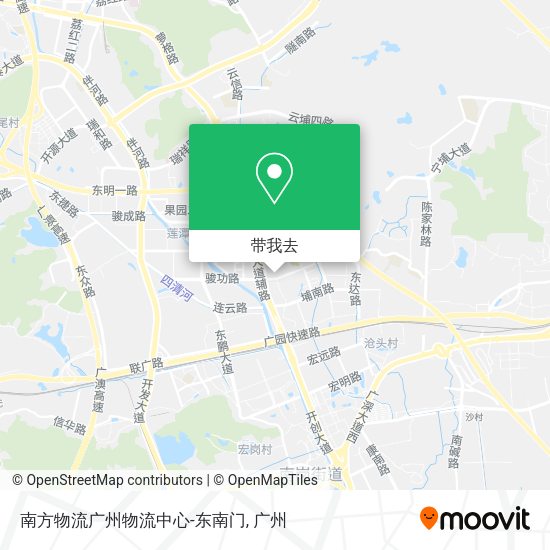 南方物流广州物流中心-东南门地图