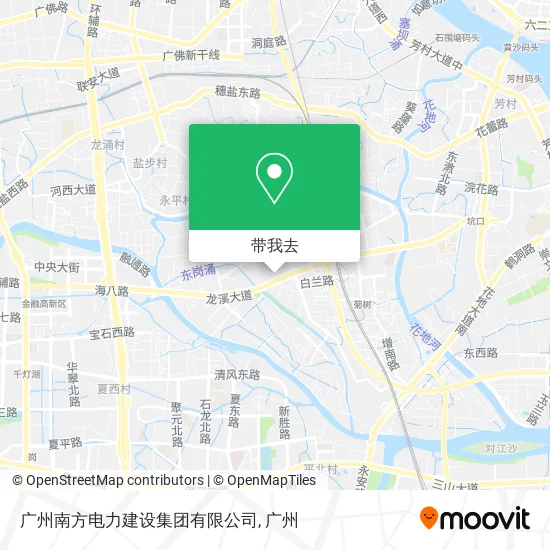 广州南方电力建设集团有限公司地图