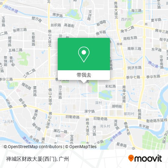 禅城区财政大厦(西门)地图