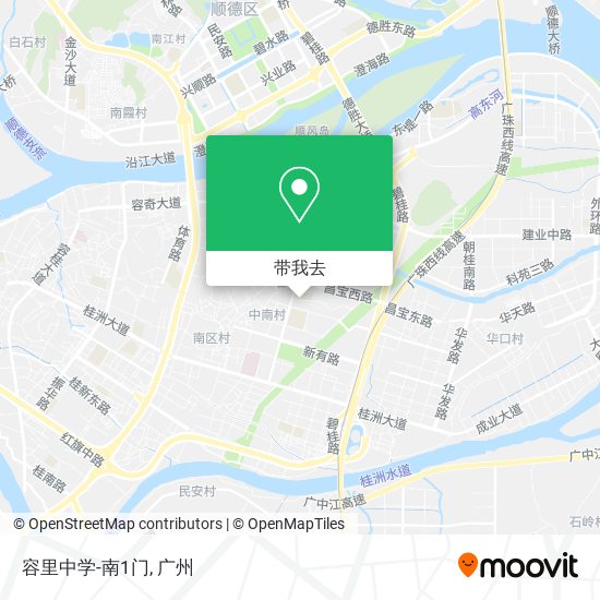 容里中学-南1门地图