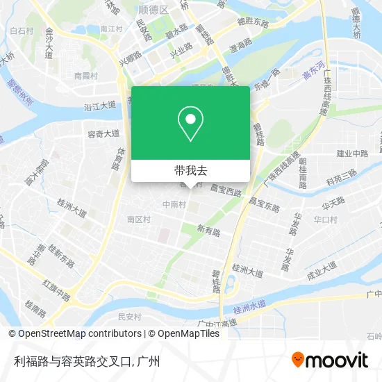 利福路与容英路交叉口地图