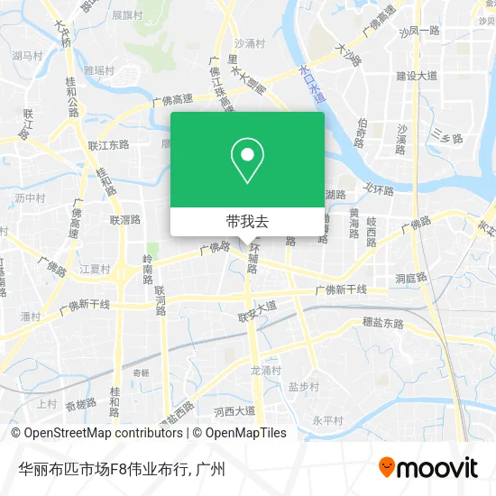 华丽布匹市场F8伟业布行地图