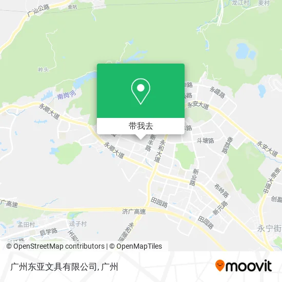 广州东亚文具有限公司地图