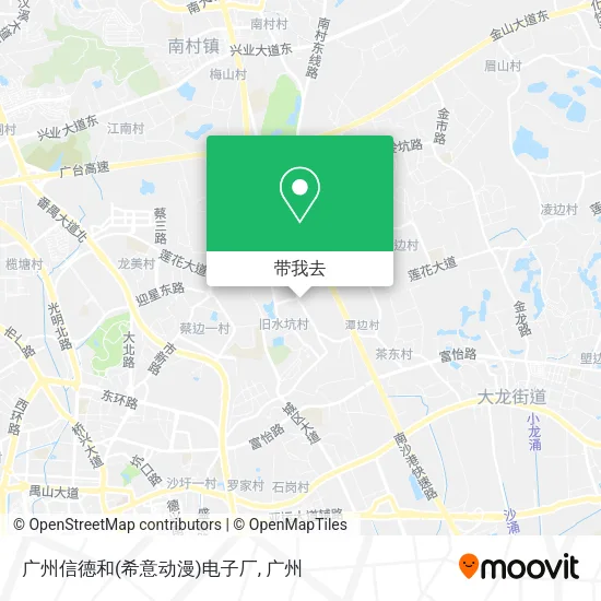 广州信德和(希意动漫)电子厂地图