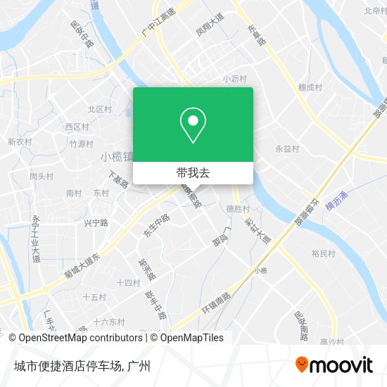 城市便捷酒店停车场地图