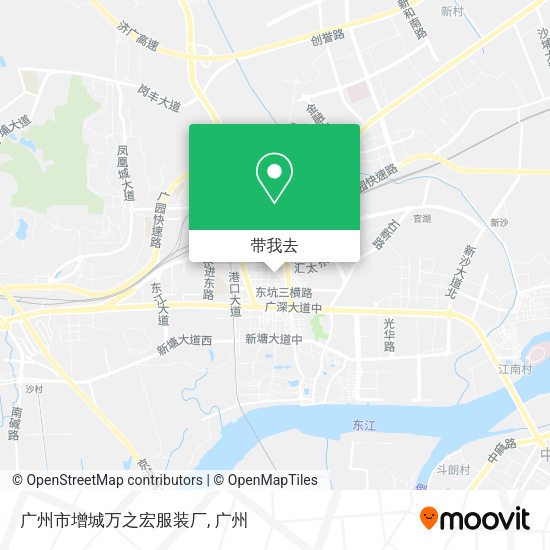 广州市增城万之宏服装厂地图