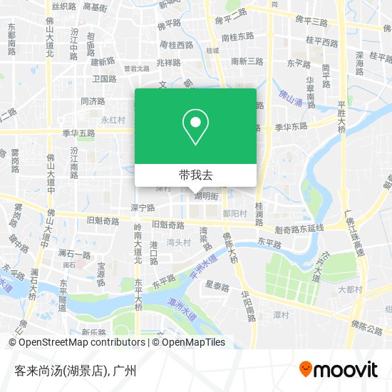 客来尚汤(湖景店)地图