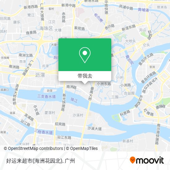 好运来超市(海洲花园北)地图