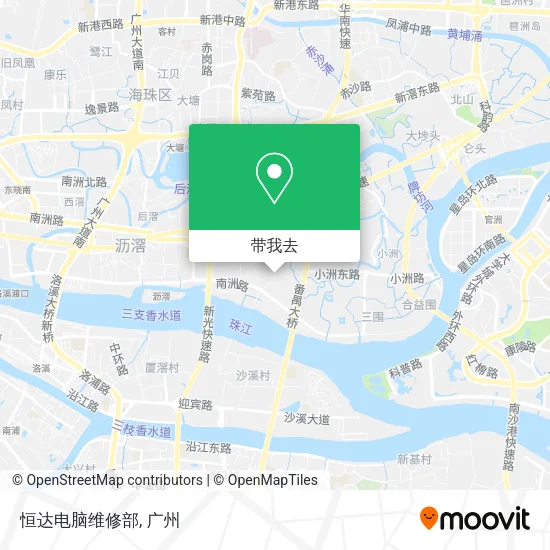 恒达电脑维修部地图