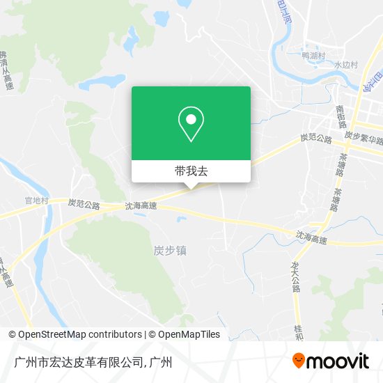 广州市宏达皮革有限公司地图